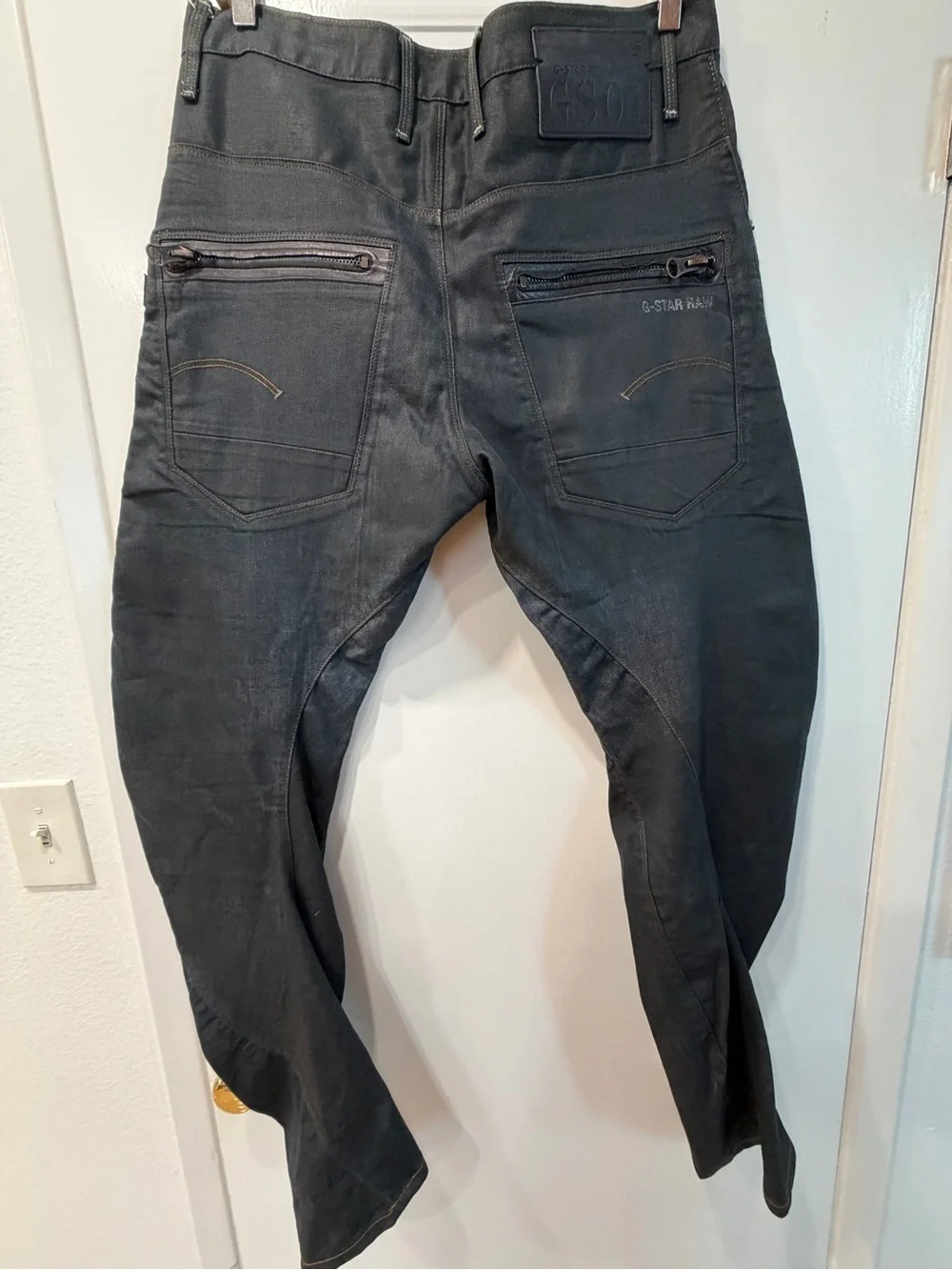 G-Star Rae Jeans GSO1 Slim Straight Black Men's Jeans 34x32